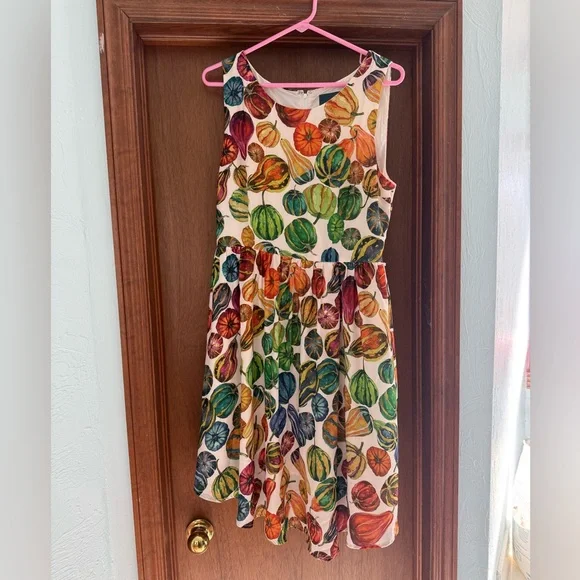 ModCloth Pumpkin Gourd Dress-Size L - Picture 4 of 10